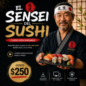 Cómo Hacer Sushi Como un Sensei: Curso Completo de Cocina Japonesa