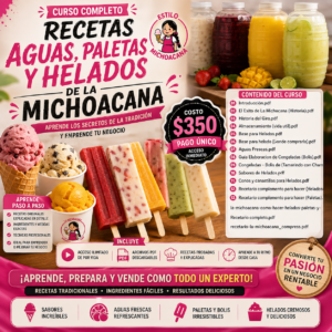 Recetas de La Michoacana Paso a Paso: Cómo Ganar Dinero Vendiendo Aguas Helados y Paletas