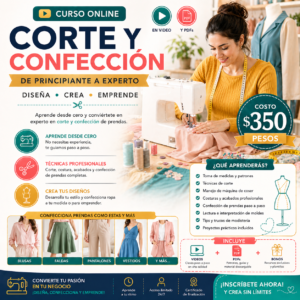 El Negocio Oculto de Corte y Confección: De Cero a Experto + Gana Mas de $30mil Mensuales