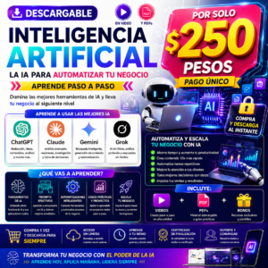 Curso Inteligencia Artificial 2026 ChatGPT, Claude, Grok, Gemini IA y Automatización para Negocios